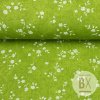 Bavlna vzorovaná - Kvietok mini zelená avokádo