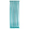ZÁCLONA ELPIDIA NA PÁSKE 140X270 CM TYRKYSOVÁ