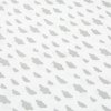 Bavlna vzorovaná - Obláčiky biela