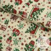 Bavlna vzorovaná - Vianoce Farebné dekorácie