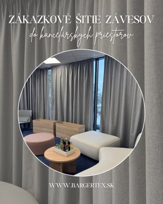 Aj kancelárske priestory si zaslúžia štýl 🏢✨ Realizácia zákazkového šitia závesov pre moderné kancelárske priestory je...