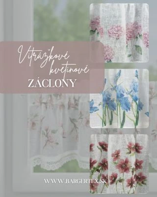 Vitrážkové záclony s kvetinovými motívmi 🌷 vytvárajú útulnú atmosféru, ktorá spríjemní každé ráno pri káve ☕ aj spoločné...
