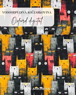✨ KOČIARKOVINA OXFORD DIGITAL ✨ Praktická a odolná polyesterová látka s vodoodpudivou úpravou a PVC záterom z rubovej...