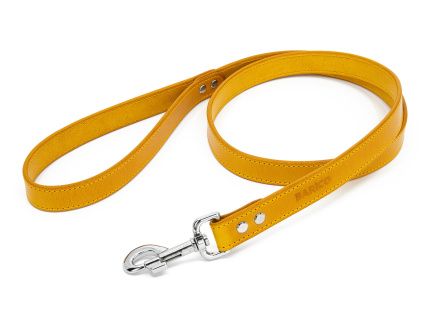 Kožené vodítko pro psy BARICO Yellow