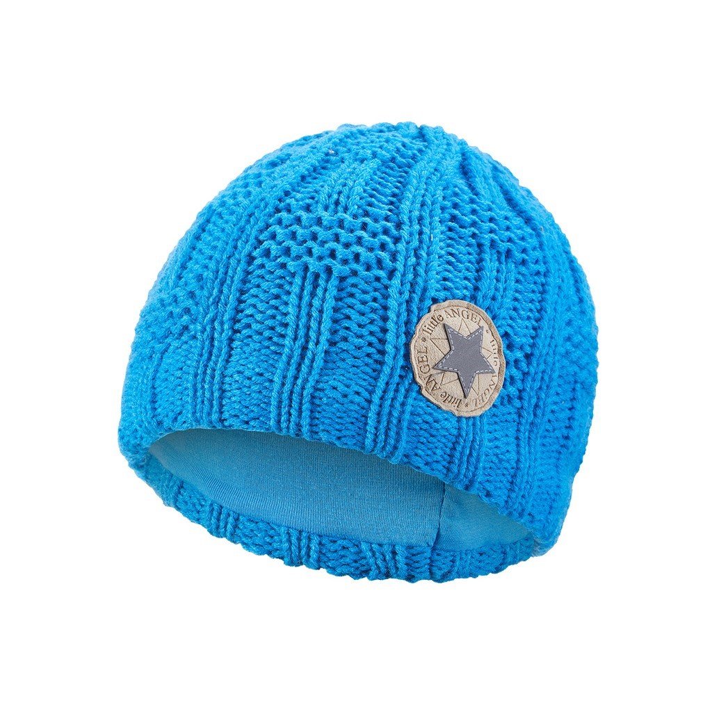 Čepice pletená mřížka Outlast ® - modrá (Velikost 1 | 36-38 cm)