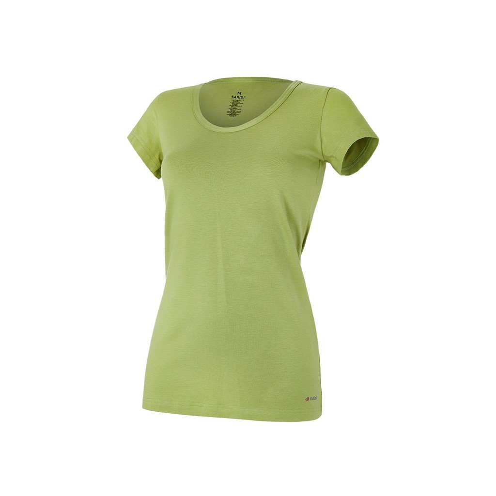 Tričko dámské KR tenké výstřih U Outlast® - zelená matcha