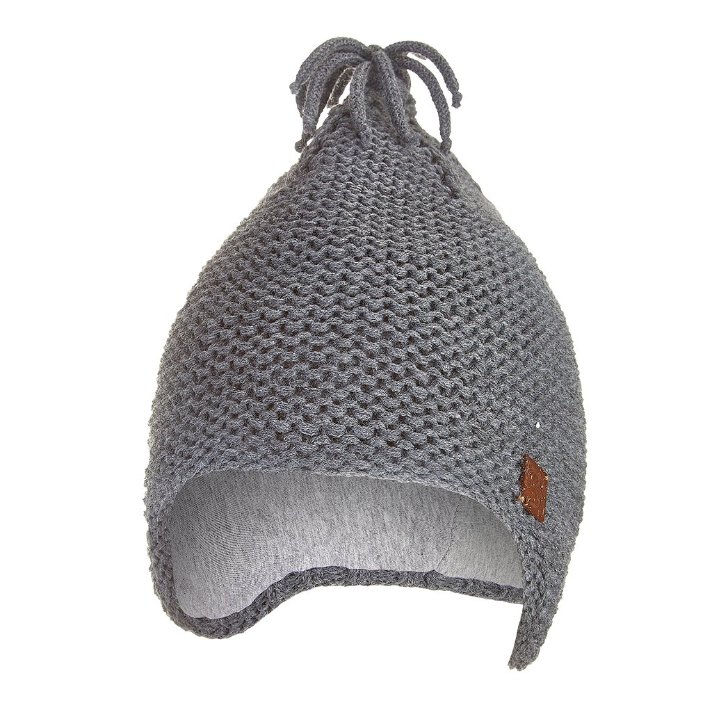 Čepice pletená na uši Outlast ® - tm.šedá (Velikost 5 | 49-53 cm)