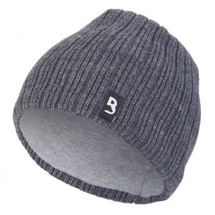 Čepice pletená natahovací Outlast ® - tm.šedá (Velikost 4 | 45-48 cm)