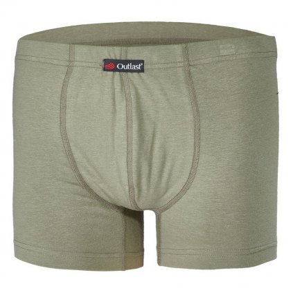 Boxerky tenké plochý šev Outlast® - khaki