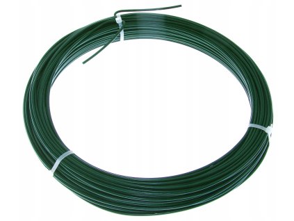 napínací drát pro plotové pletivo zelený