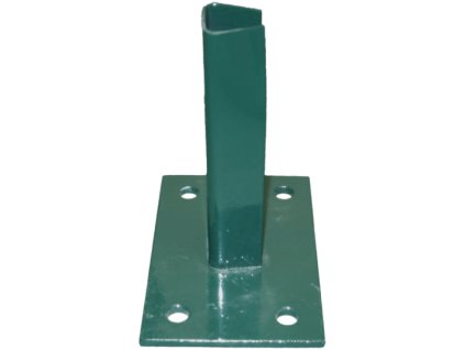 desková patka pro plotový sloupek 48 mm 50 mm mach zelená