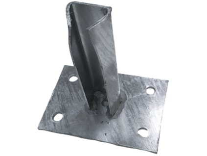 desková patka pro plotový sloupek 48mm 50mm ziarov pozinkovaný