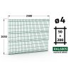 plotový panel 4mm pletivo 50x200 pluto light brico apollo výška 203 délka 250 mechově zelená ral 6005 46 šrot