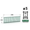 plotový panel 5mm oka 45x200 neptun galaxia výška 083 délka 250 mechově zelená ral 6005 51 šrot