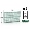 plotový panel 5mm oka 45x200 neptun galaxia výška 153 délka 250 mechově zelená ral 6005 51 šrot