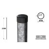 kulatý plotový sloupek průměr 38 mm délka plotového pletiva 2200 mm ziarovo pozinkovaný