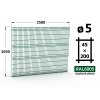 plotový panel 5mm oka 45x200 neptun galaxia výška 203 délka 250 mechově zelená ral 6005 51 šrot