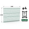 plotový panel 4mm pletivo 55x200 jupiter fenix výška 203 délka 250 mechově zelená ral 6005 41 šrot