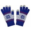 rukavice na dotykovy display nordic blue damske