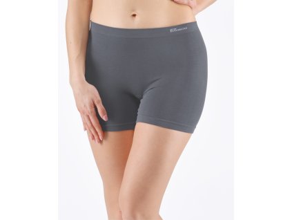 03018P Boxerky delší nohavička (Barva Tm. šedá, Velikost L/XL)