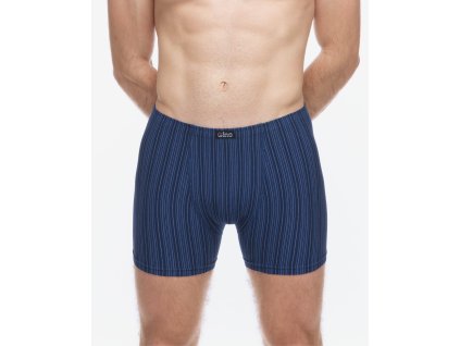 74183P Boxerky delší nohavička (Barva Lékořice-Sv. modrá, Velikost M/L)