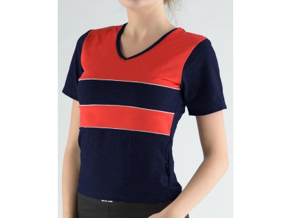 98003P Tričko s krátkým rukávem (Barva Lékořice-Třešňová, Velikost L)