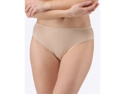 10291P Kalhotky klasické žakár (Barva Béžová, Velikost S/M)