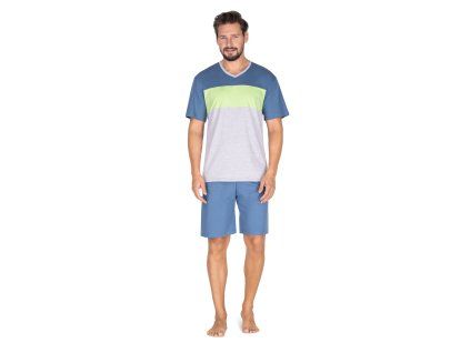 PÁNSKÉ PYŽAMO 439 KR (Velikost M, Barva modrá)