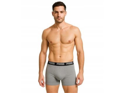 BOXERKY PUMA 2-PACK (Velikost L, Barva černá)