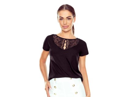 HALENKA ANORA PLUS ČERNÁ KR (Velikost 3XL, Barva černá)