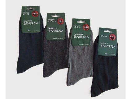 PÁNSKÉ BAVLNĚNÉ PONOŽKY (Barva černá)