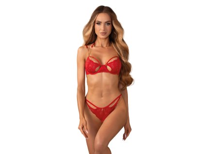 DVOUDÍLNÁ SADA MATILDEA (Velikost 2XL/3XL, Barva czerwony)