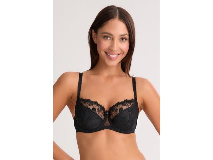 POLOMĚKKÁ PODPRSENKA PARIS BSO 1302 ČERNÁ (Velikost 75C, Barva černá)