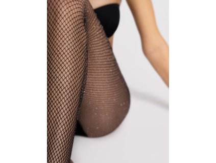 KABARETNÍ PUNČOCHÁČE INGA (Velikost 2, Barva black)