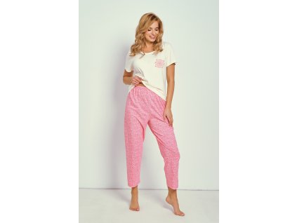 PYŽAMO CORNI 3336 KR (Velikost S, Barva ecrui)