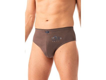 PÁNSKÉ SLIPY MPP 706 (Barva hnědá/černá)