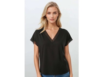 HALENKA FLAVIANA ČERNÁ KR (Velikost L, Barva černá)