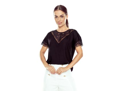 HALENKA LAURELLA PLUS ČERNÁ KR (Velikost 3XL, Barva černá)