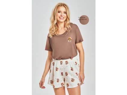 PYŽAMO COCO 3526 KR (Velikost L, Barva čokoládový)