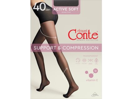 PUNČOCHÁČE ACTIVE SOFT 40 DEN R.2-4 (Velikost 2, Barva bronz)