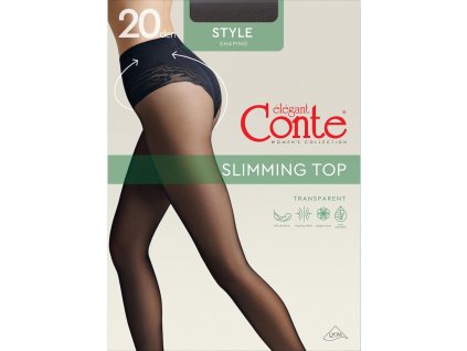 PUNČOCHÁČE V ELEGANTNÍM STYLU 20 DEN (Velikost 2, Barva bronz)