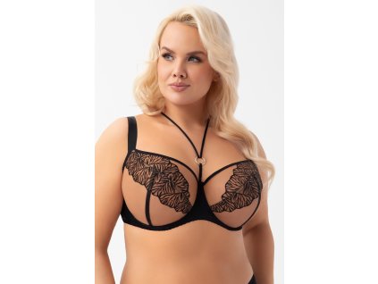 SOFT VIDA BRA K964 BLACK (Velikost 100D, Barva černá)