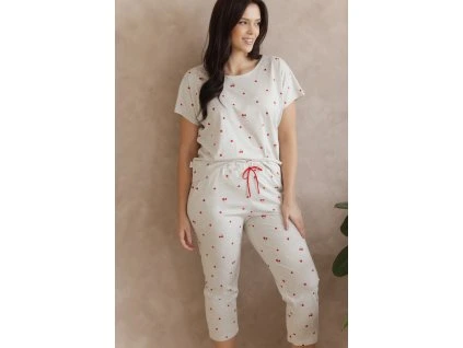 ADELEINO PYŽAMO 3545 (Velkopolsko L, Barva šedá)