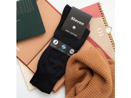 PÁNSKÉ PONOŽKY 042 BAVLNA 100% (Barva černá)