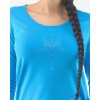 19119P Maxitriko dámské dlouhý rukáv (Barva Dunaj-Tm. tyrkysová, Velikost L)