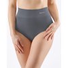00040P Kalhotky klasické s vysokým pasem (Barva Tm. šedá, Velikost L/XL)