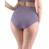 00040P Kalhotky klasické s vysokým pasem (Barva Tm. šedá, Velikost L/XL)