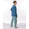 79193P Pyžamo dlouhé pánské (Barva Petrolejová-Aqua, Velikost L)