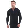88016P Triko se zipem s dlouhým rukávem pánské (Barva Černá, Velikost L)