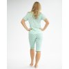 19140P Pyžamo ¾ dámské (Barva Aqua-Akvamarín, Velikost L)